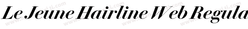 Le Jeune Hairline Web Regular Itali字体转换